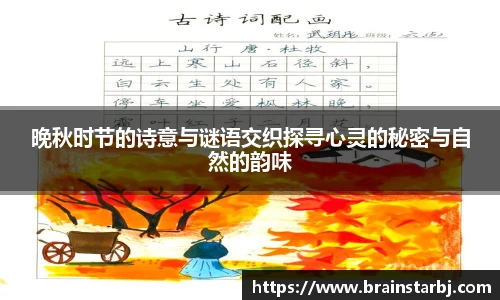 晚秋时节的诗意与谜语交织探寻心灵的秘密与自然的韵味